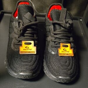 Gears Kids Black Sneakers with Comfort Foam